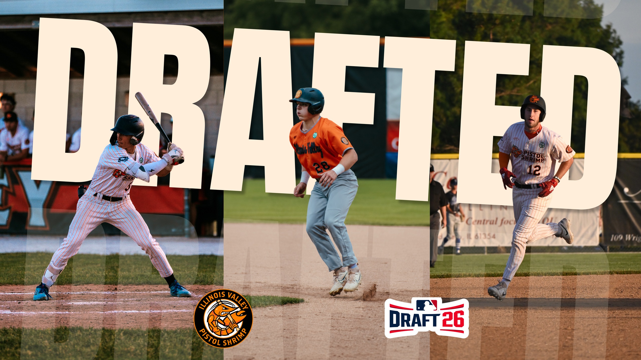 Three Pistol Shrimp Selected in 2026 MLB Draft