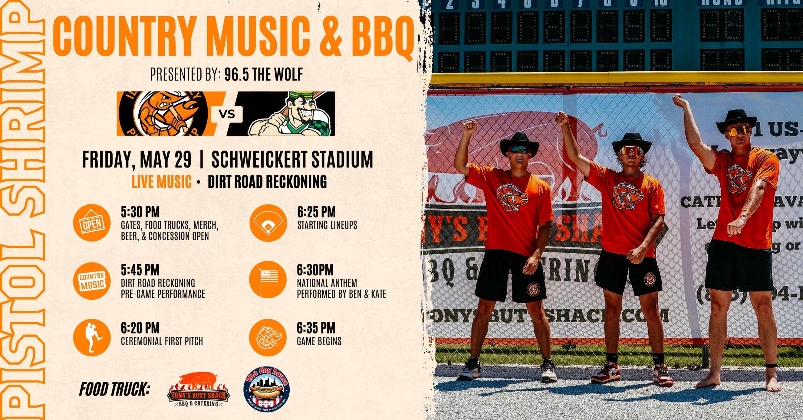 Friday Night is Country Music &amp; BBQ Night presented by 96.5 The Wolf!