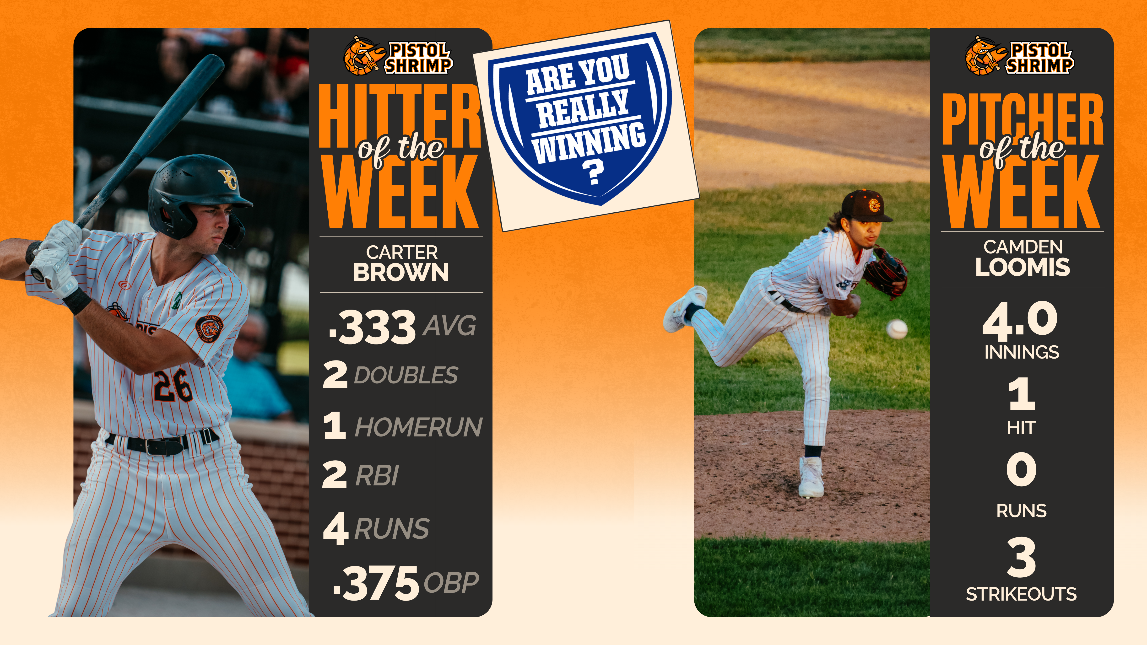 Week 8 Players of the Week presented by Are You Really Winning?