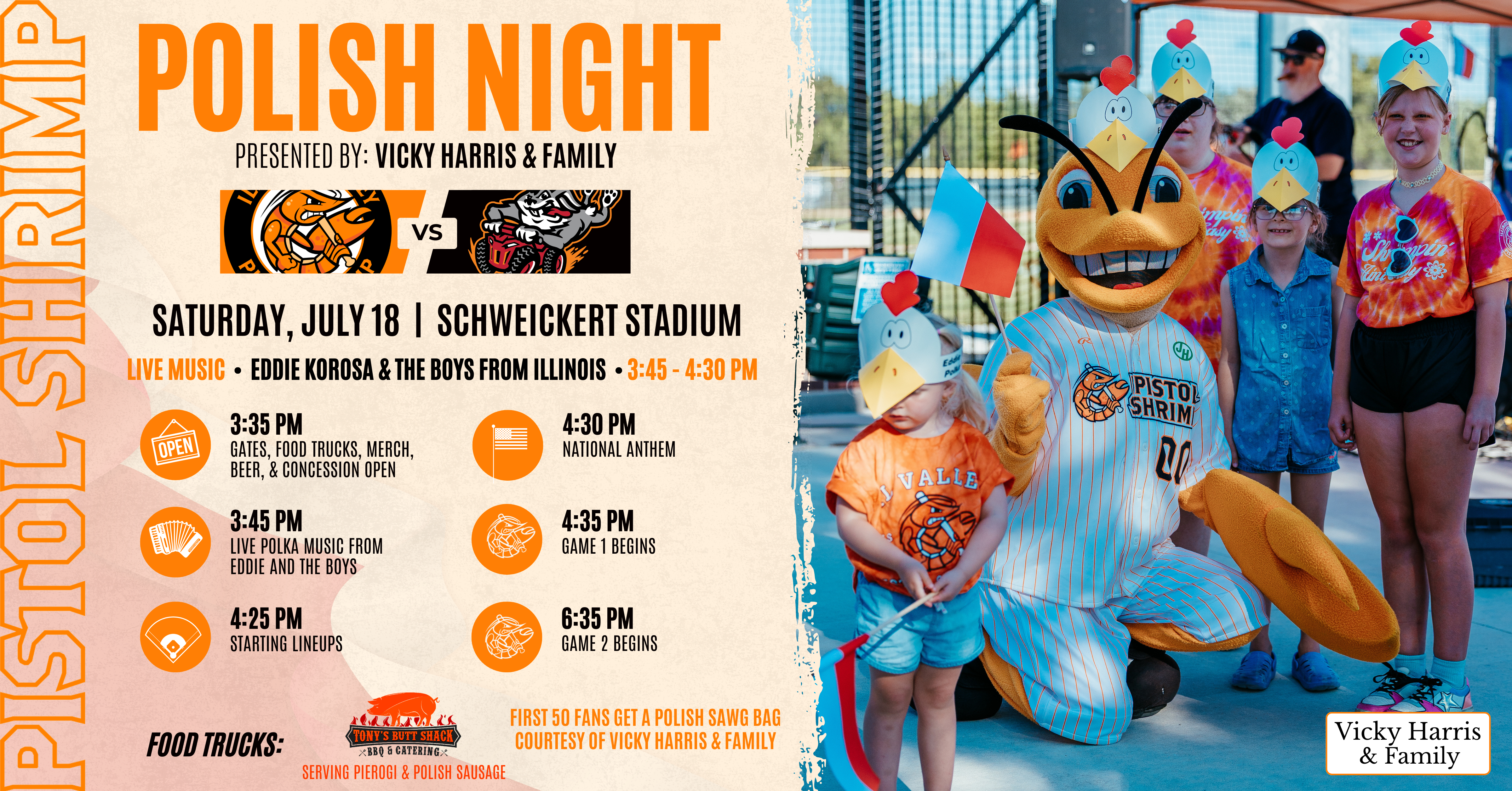 Polish Night at Schweickert Stadium presented by Vicky Harris and Family!