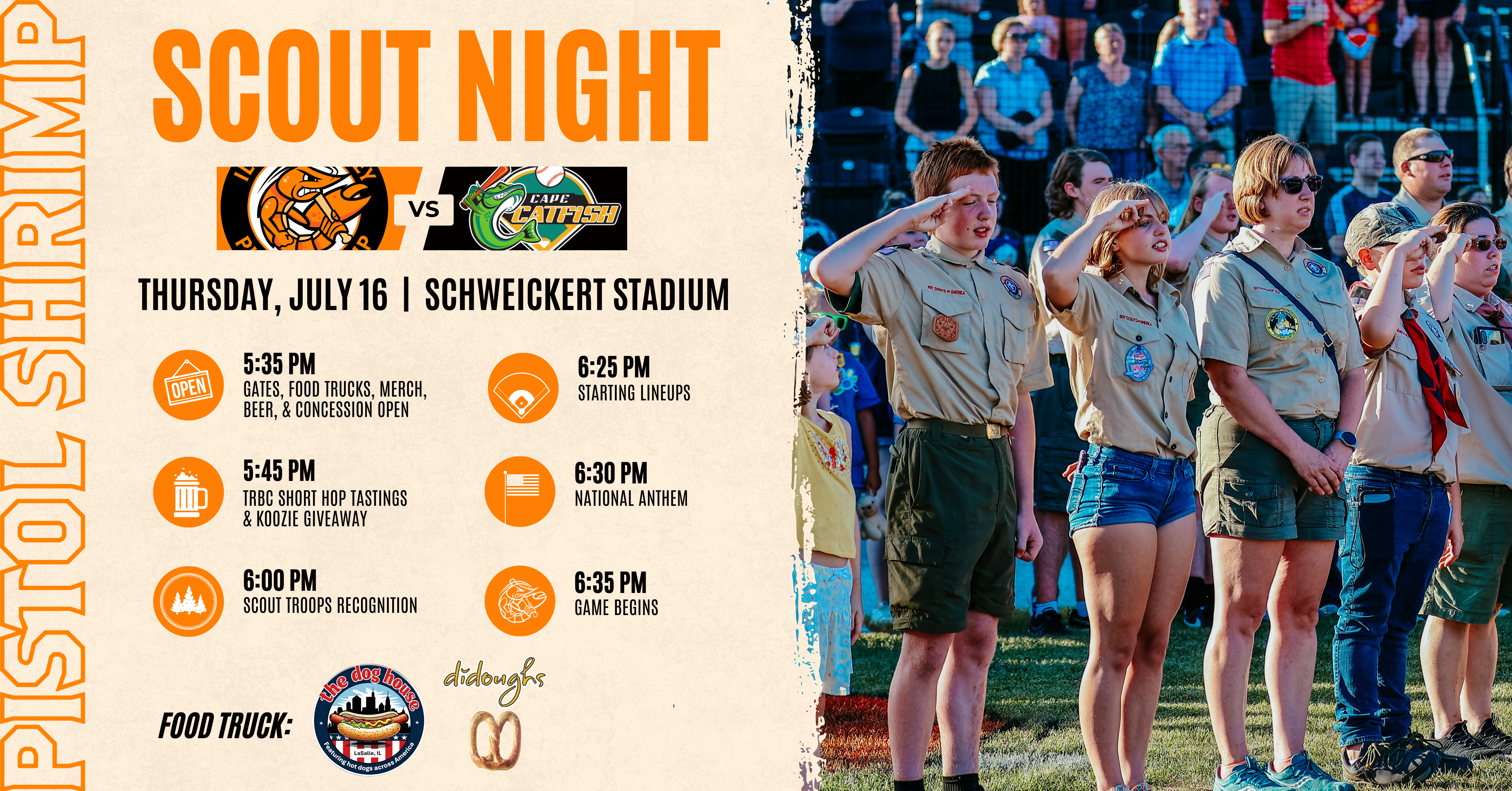 Join the Pistol Shrimp for Scout Night!